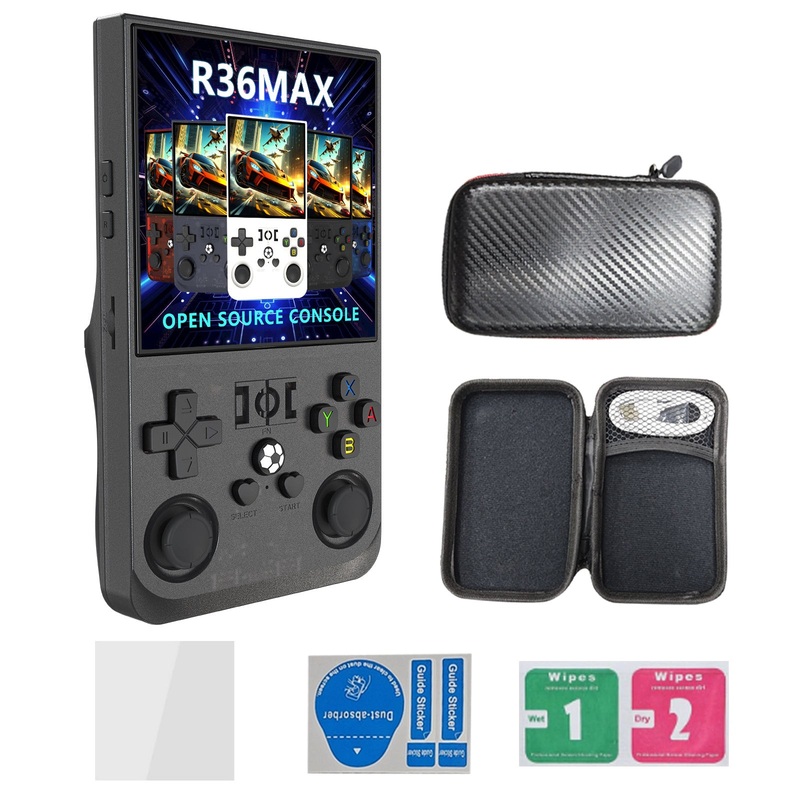 R36MAX Handheld Retro Game Console - 4.0 IPS Screen Open Source Linux ...